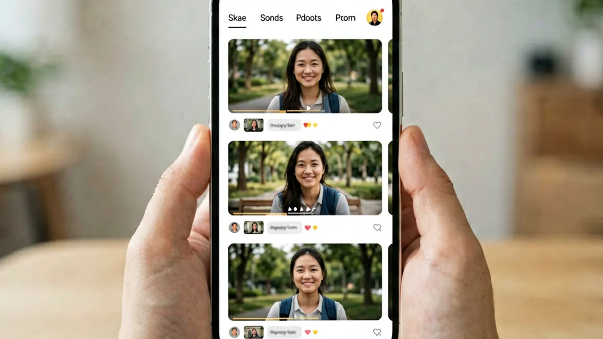 污视频短视频专区界面截图，展示短片内容卡片排列与分类导航栏